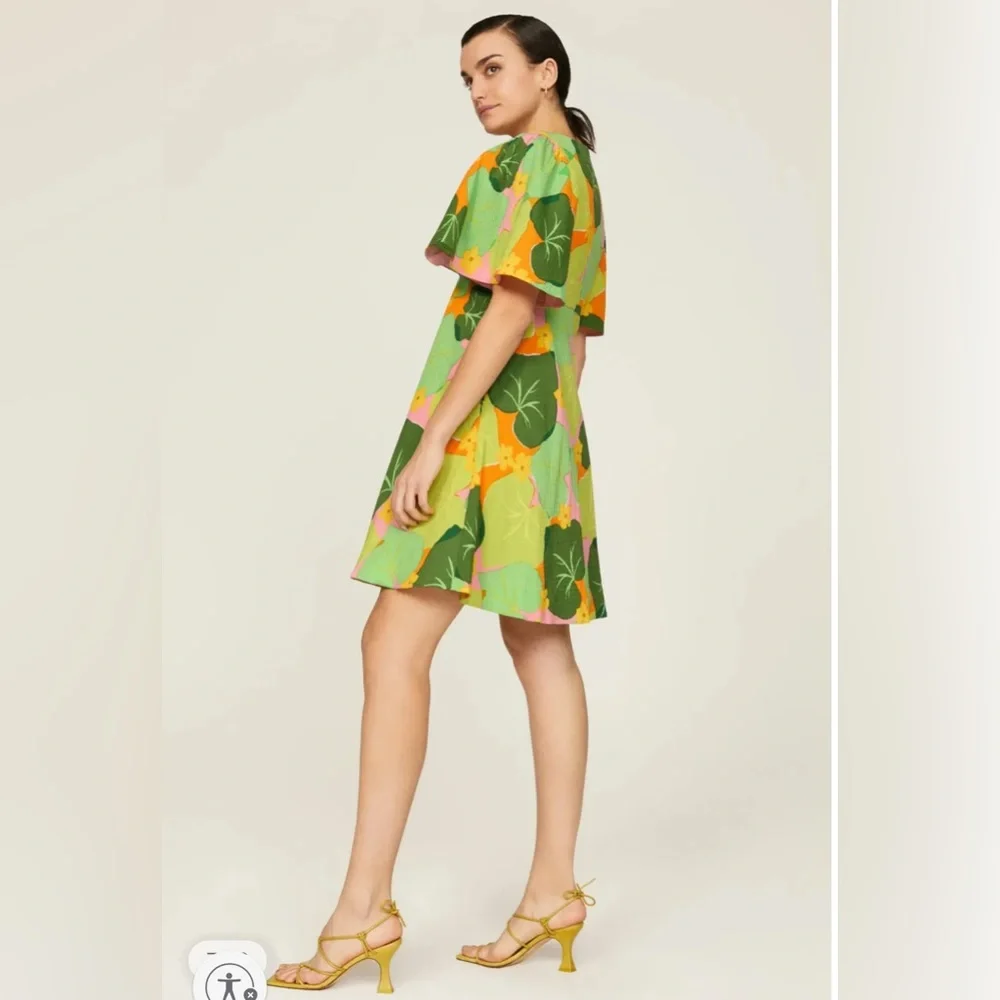 NWT Kate‎ Spade Cucumber Floral Swing Dress Sz 6 $328